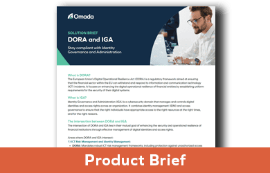 How IGA Ensures Compliance for DORA