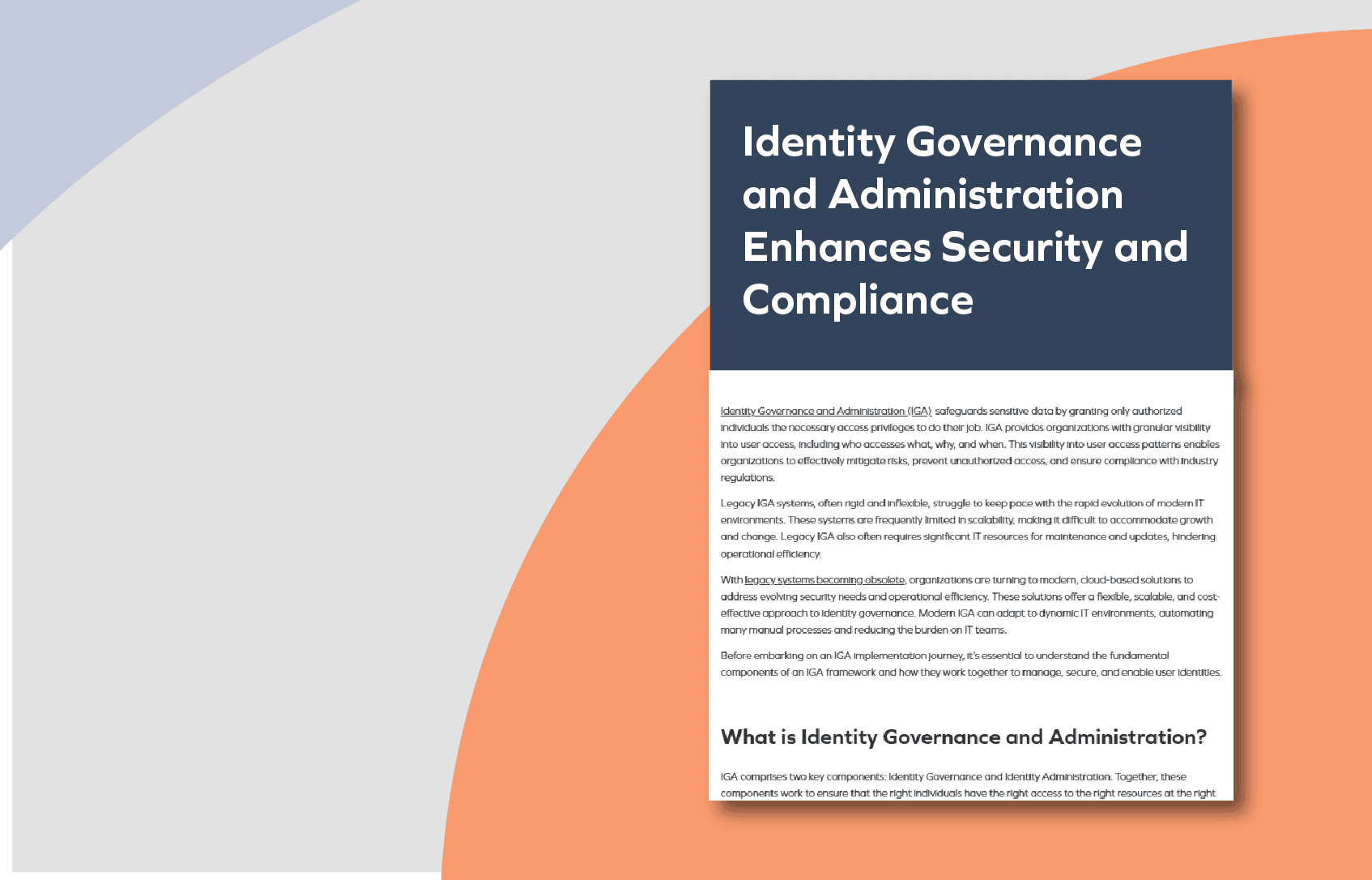 Enhancing Security and Compliance with IGA