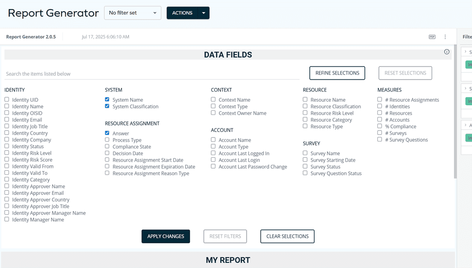 Omada Identity Cloud Report Generator
