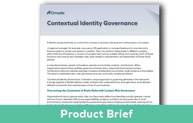 Contextual Identity Governance