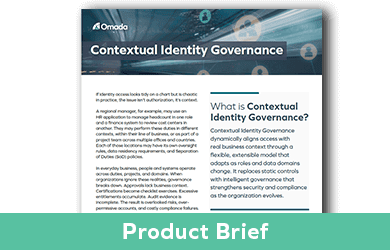Contextual Identity Governance