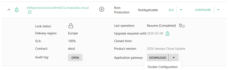 omada identity cloud docker configuration